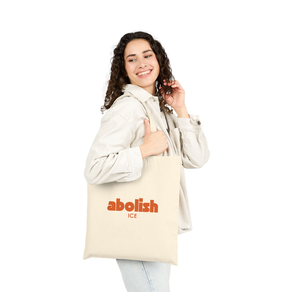 Abolish ICE Tote Bag | Immigration Justice Statement | Reusable Cotton Canvas Tote | Activist Everyday Bag