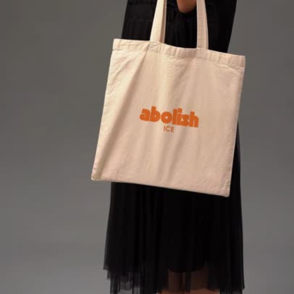 Abolish ICE Tote Bag | Immigration Justice Statement | Reusable Cotton Canvas Tote | Activist Everyday Bag