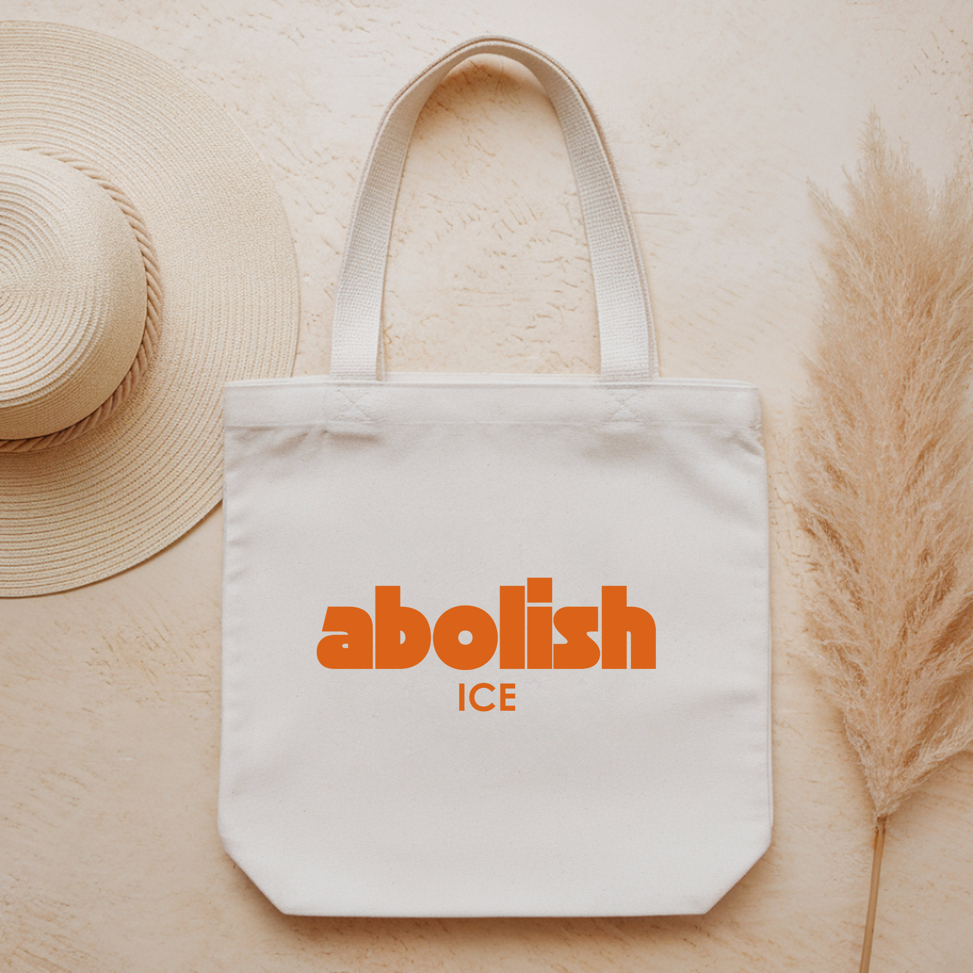 Abolish ICE Tote Bag | Immigration Justice Statement | Reusable Cotton Canvas Tote | Activist Everyday Bag