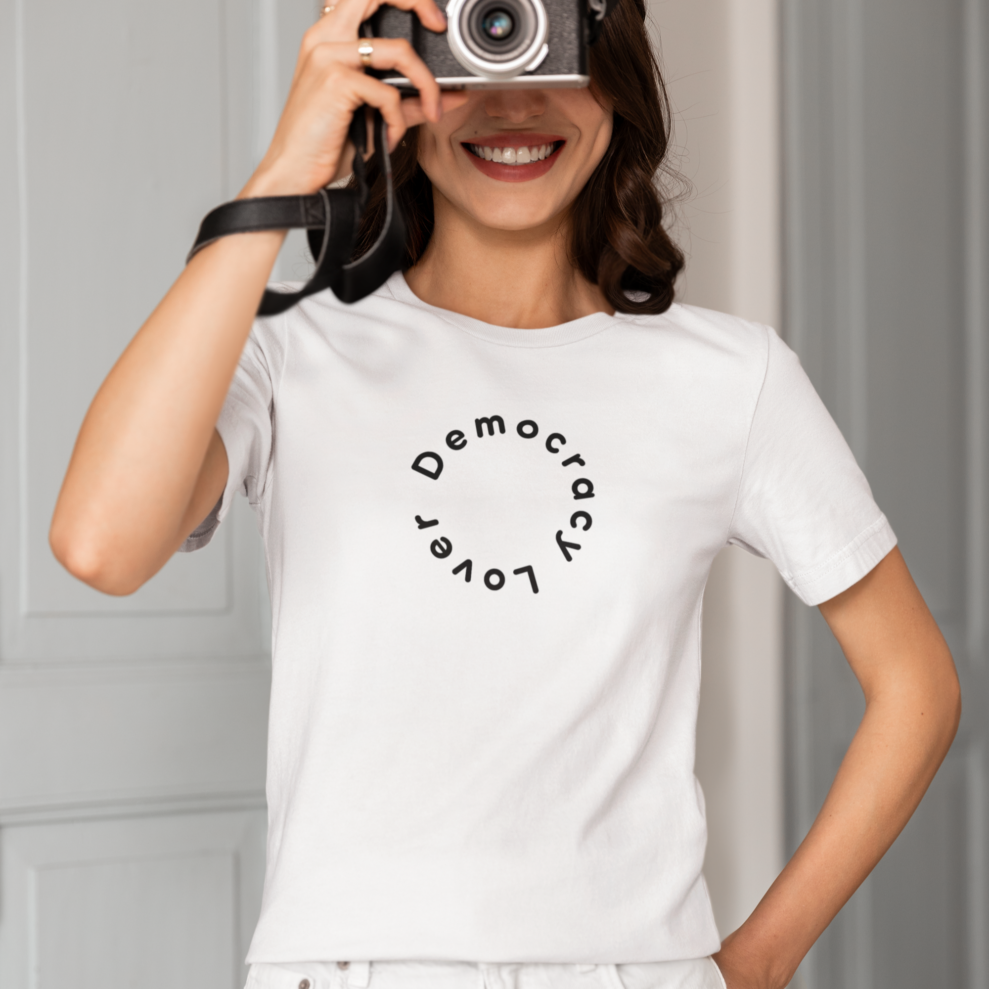 Democracy Lover T-Shirt | Minimalist Civic Statement Tee | Ethical Unisex Shirt | Quiet Activism Apparel