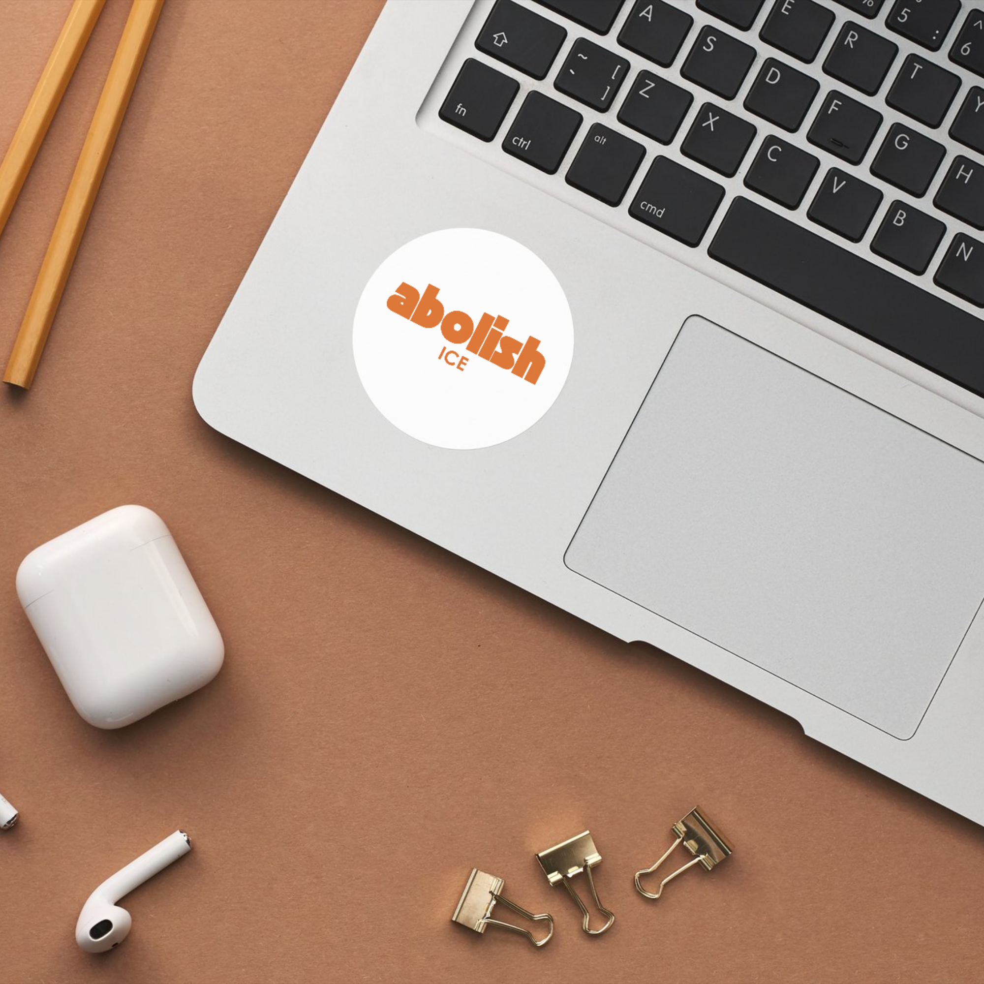 Abolish ICE Round Sticker | Political Protest | Progressive Stickers