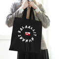 Kalaallit Nunaat Tote Bag | Black Canvas Greenland Pride Tote | Indigenous Identity & Arctic Culture Statement Bag | Reusable Cultural Tote