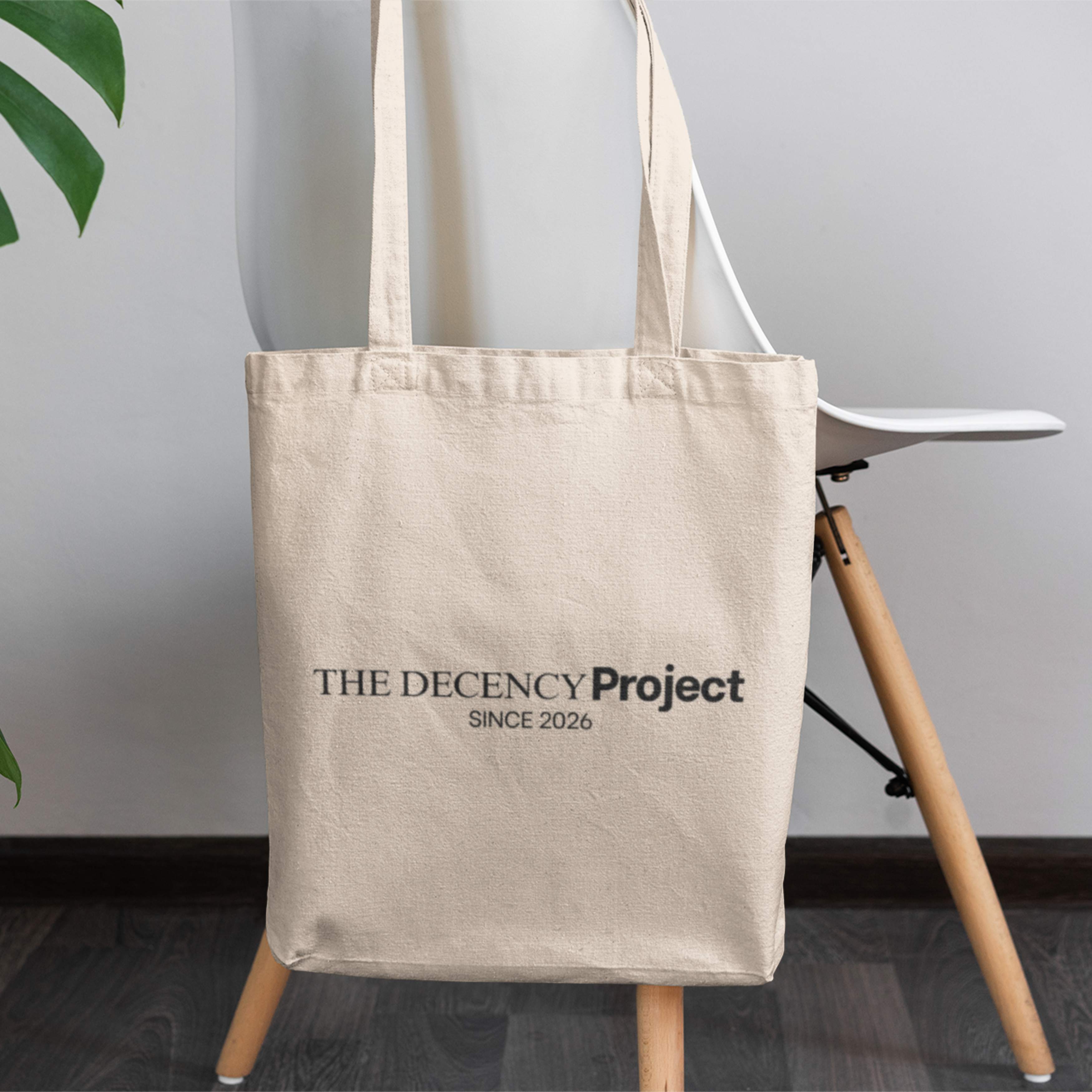 Tote Bag — "The Decency Project" Canvas ShopperThe Decency Project Tote Bag – Natural Canvas Reusable Tote | Minimalist Ethical Tote | Values-Driven Everyday Bag | Conscious Living Accessory