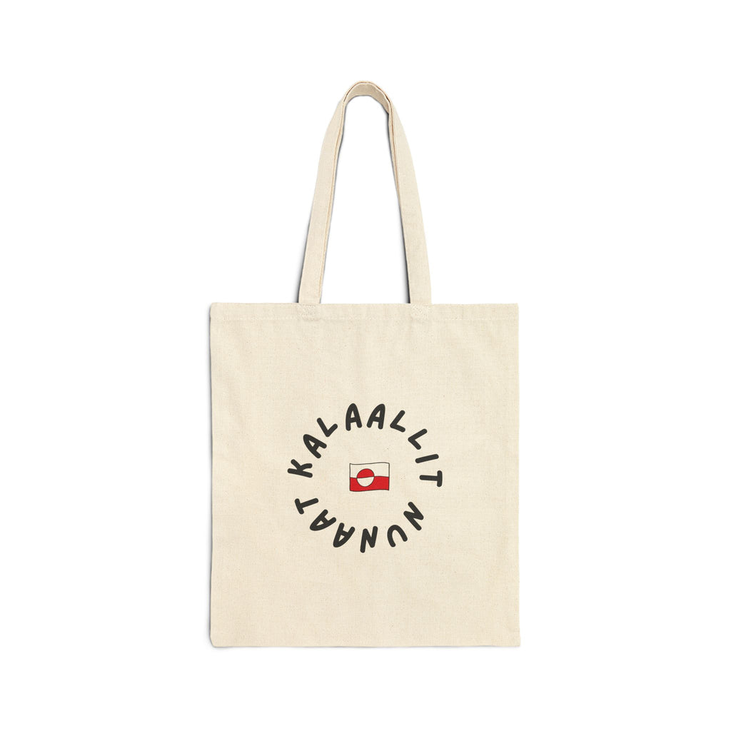 Kalaallit Nunaat Canvas Tote Bag | Indigenous Rights Statement Tote | Human-First Reusable Cotton Bag