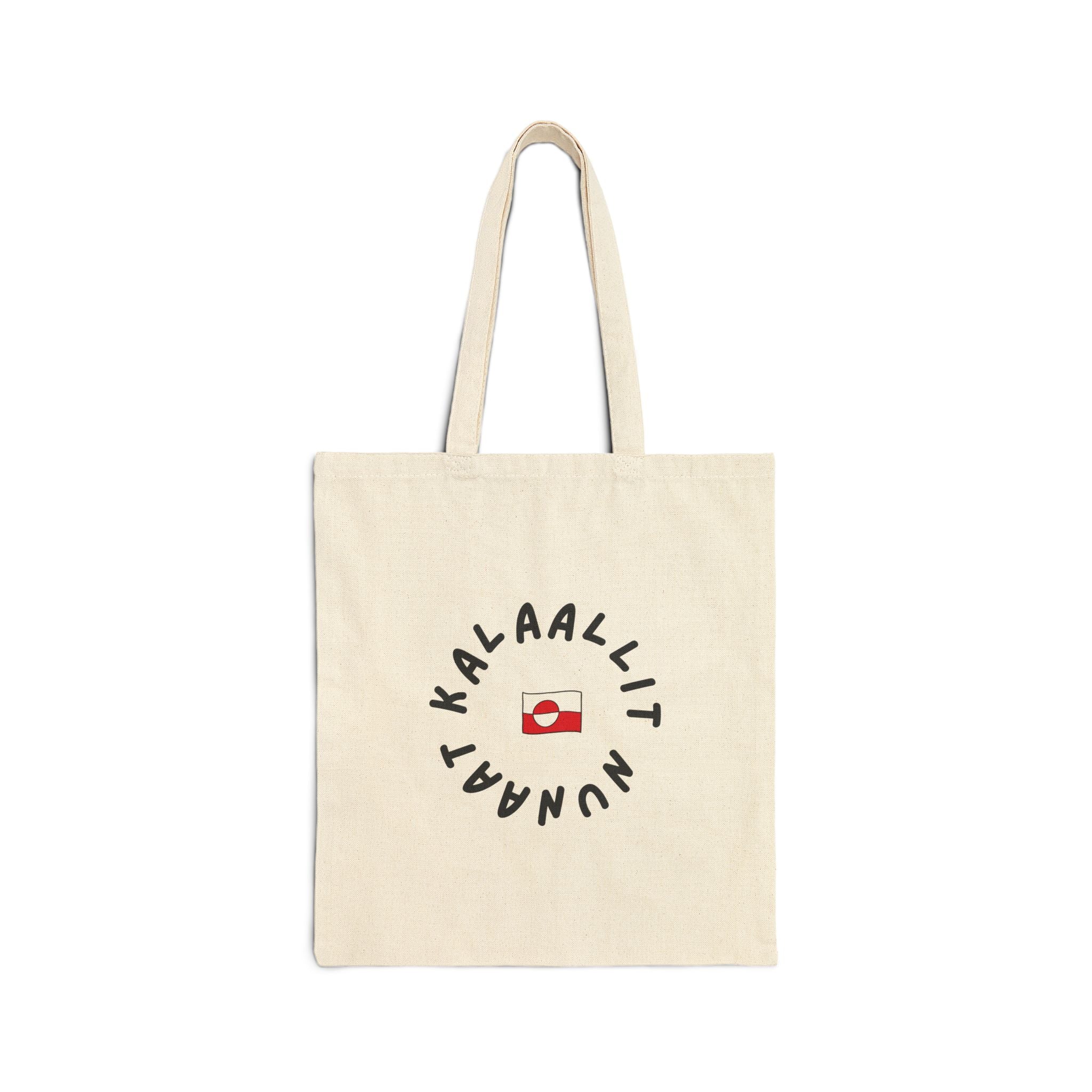 Kalaallit Nunaat Canvas Tote Bag | Indigenous Rights Statement Tote | Human-First Reusable Cotton Bag