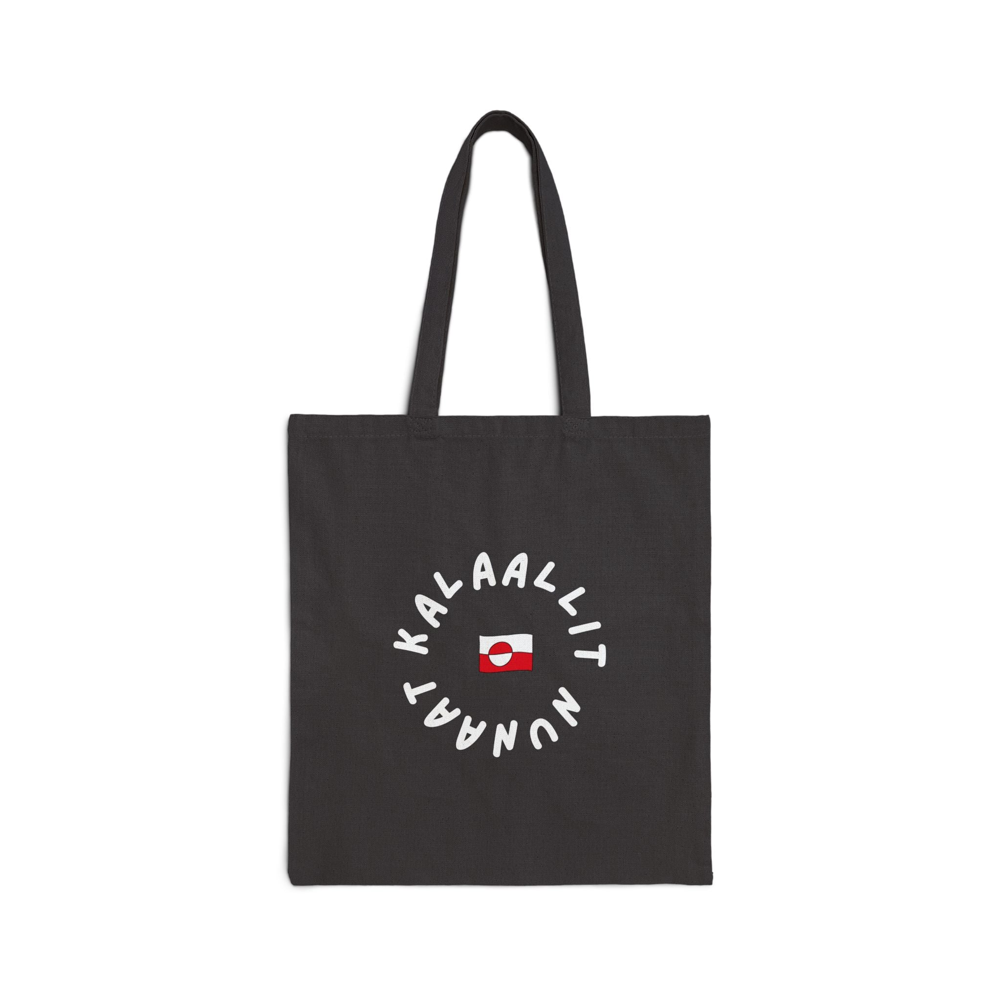 Kalaallit Nunaat Tote Bag | Black Canvas Greenland Pride Tote | Indigenous Identity & Arctic Culture Statement Bag | Reusable Cultural Tote