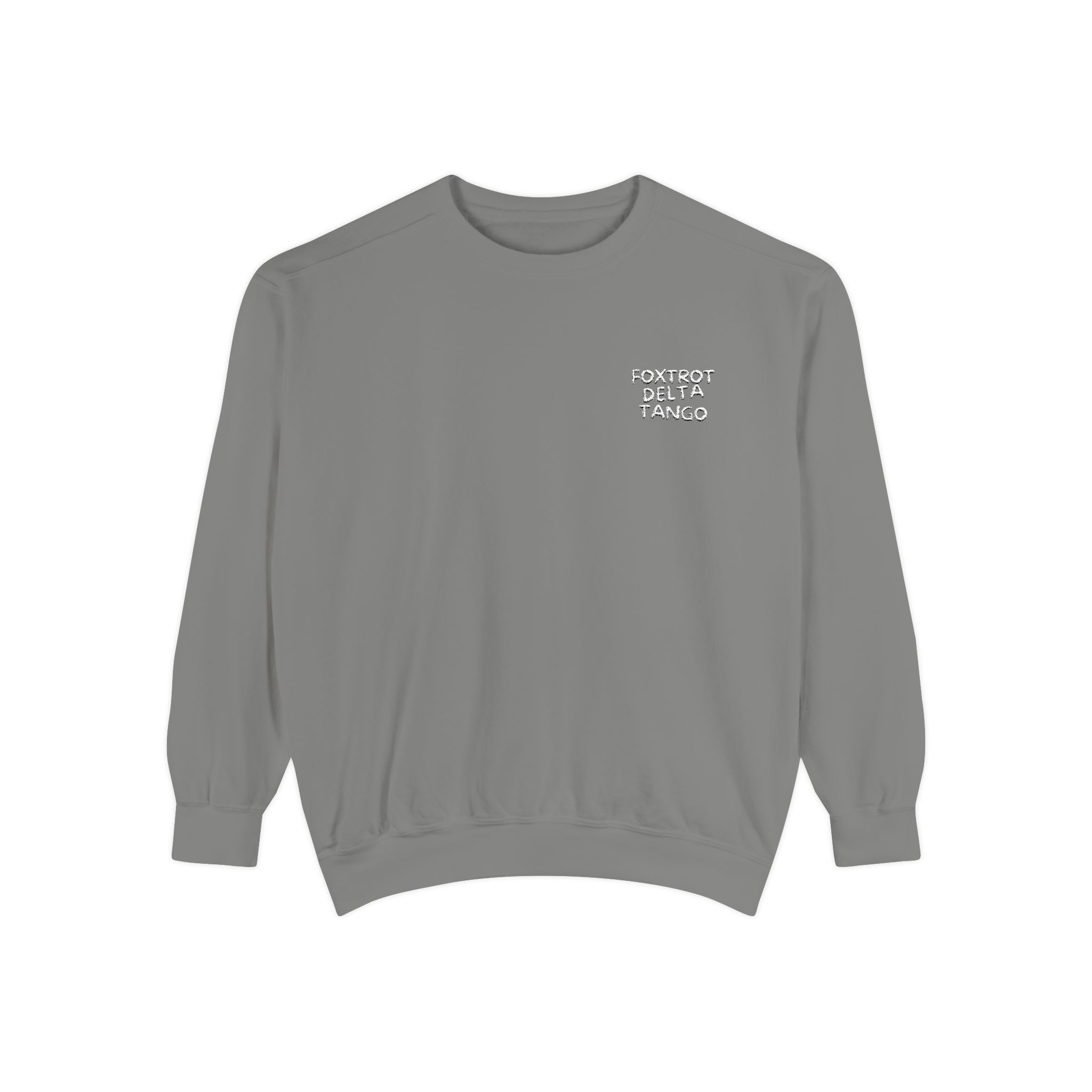 Foxtrot Delta Tango Sweatshirt | Subtle Protest Crewneck | Minimalist Coded Activism Pullover