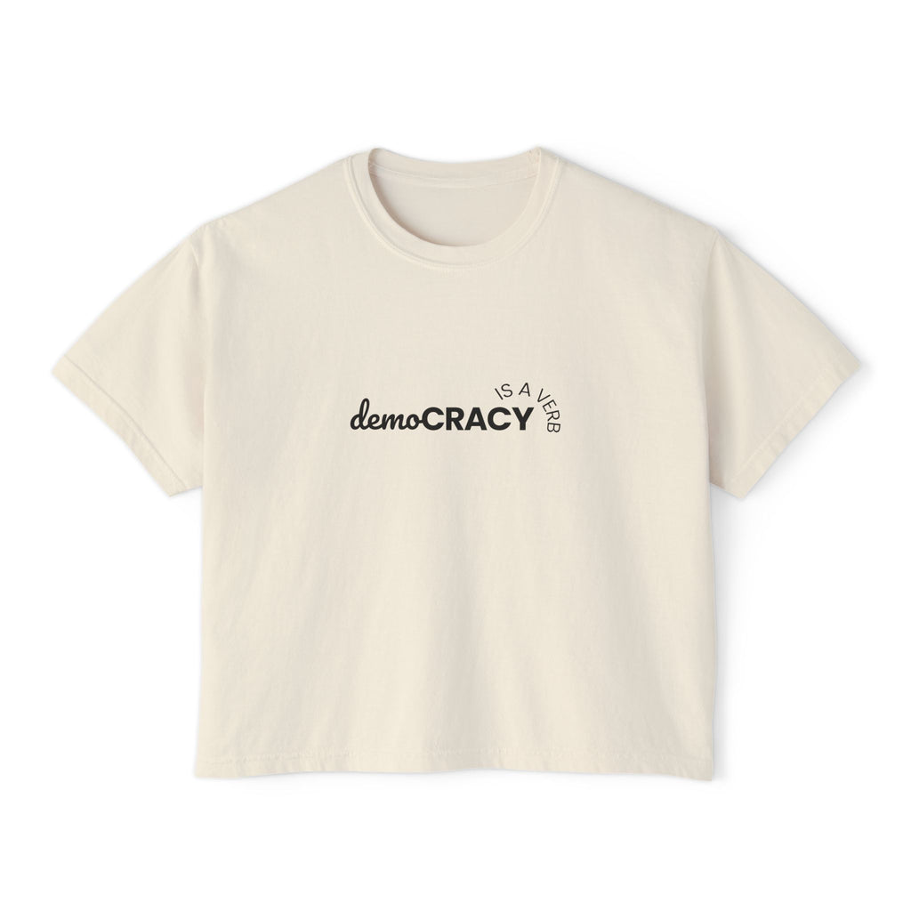 Democracy is a Verb Tee | Political Statement Shirt