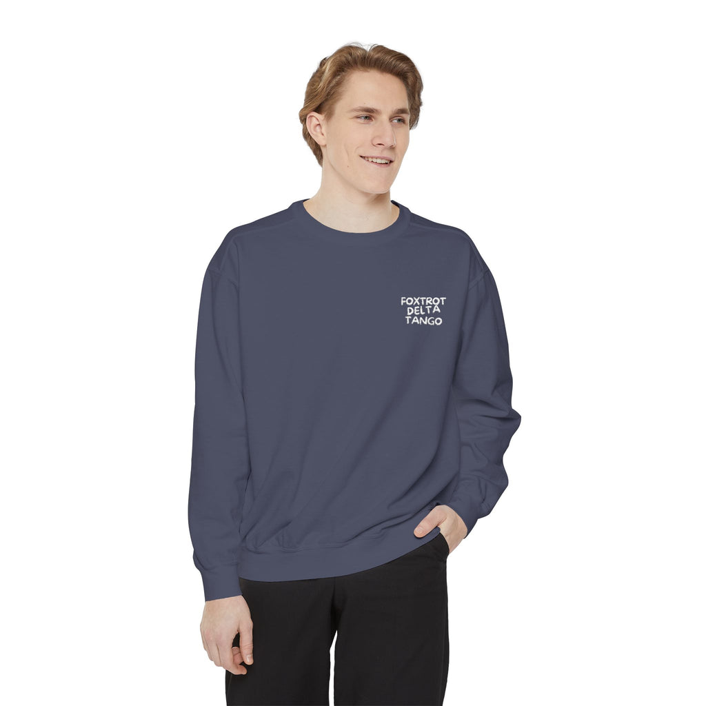 Foxtrot Delta Tango Sweatshirt | Subtle Protest Crewneck | Minimalist Coded Activism Pullover